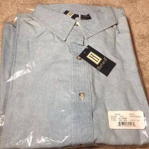 🎉Heartwell short sleeve ladies denim shirt